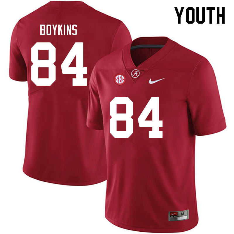 Youth #84 Jacoby Boykins Alabama Crimson Tide College Football Jerseys Sale-Crimson